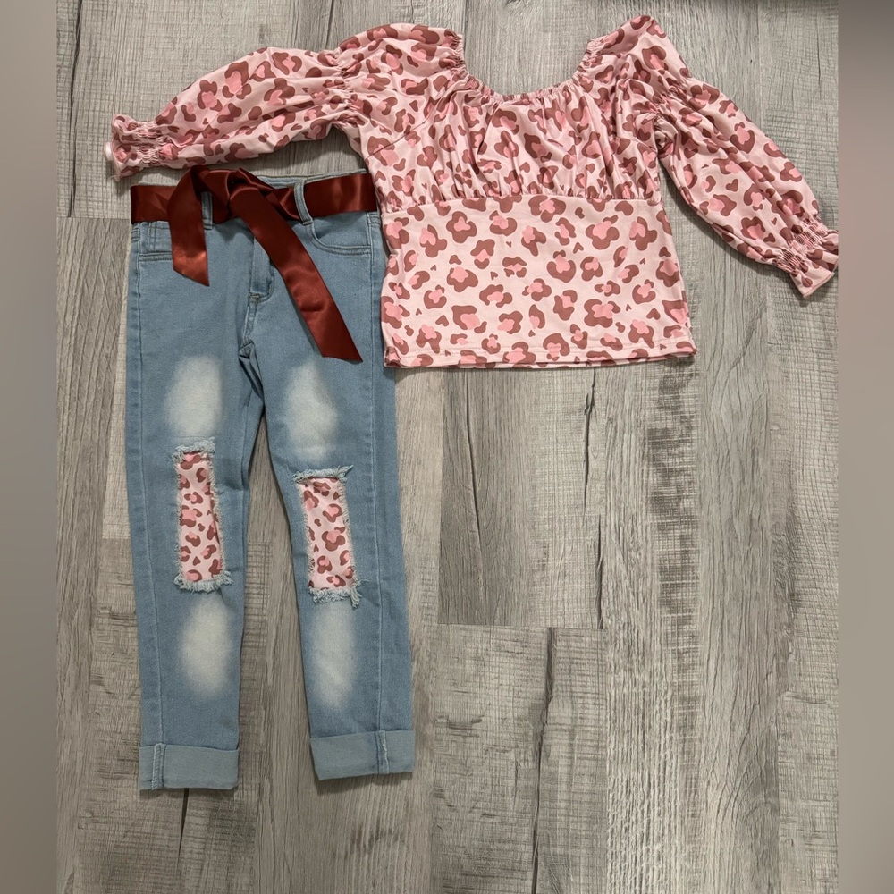 Sparkle in Pink jeans and top 
NWOT